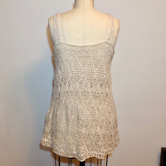 NWT Free People Beaded Boho Crochet Top - Picture 4 of 6